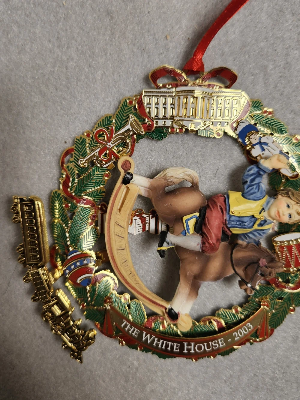 2003 Official White House Christmas Ornament Grant Edition
